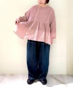 リネンギンガムチェック　2wayブラウス